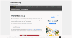 Desktop Screenshot of oorontsteking.info